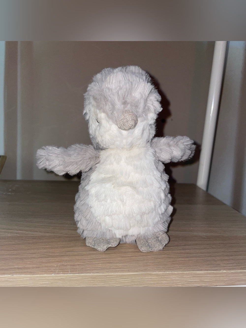 Jellycat Ditzi Penguin Gray White Plush Soft Toy Stuffed Animal 6" Read